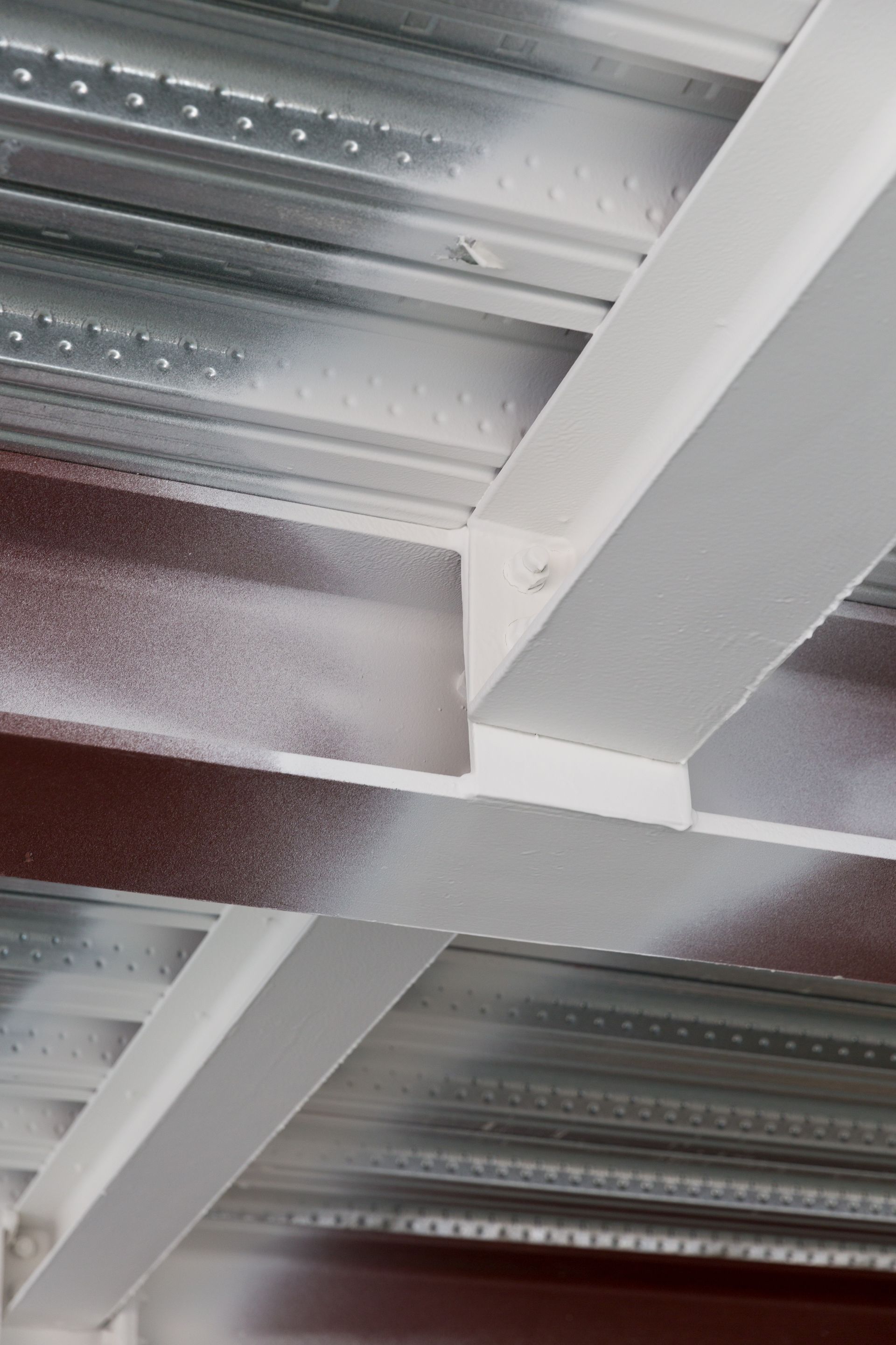 Steel with PFP Paint Applied