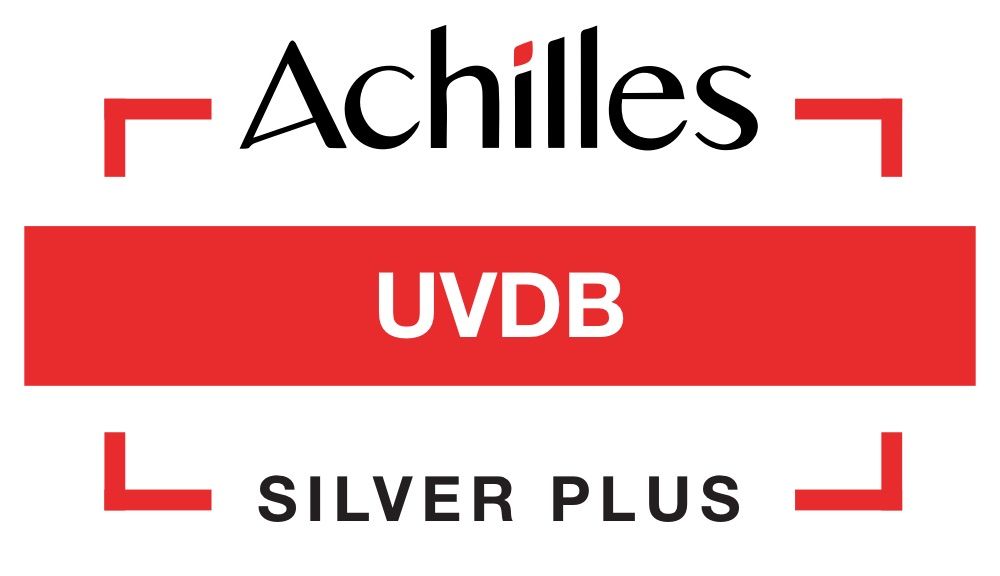 Achilles UVDB Silver Plus certification logo in red and black.