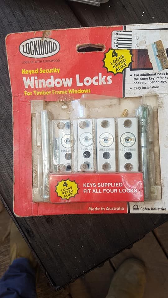 Package Of Lockwood Keyed Security Window Locks — Ontime Locksmiths & Security  In Ocean Shores, NSW