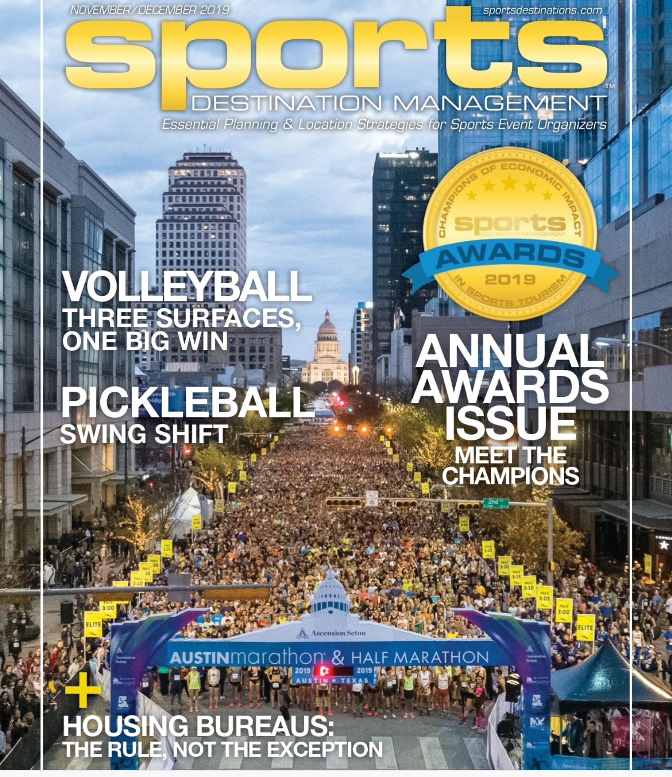 Sports Destination Management Magazine Cover