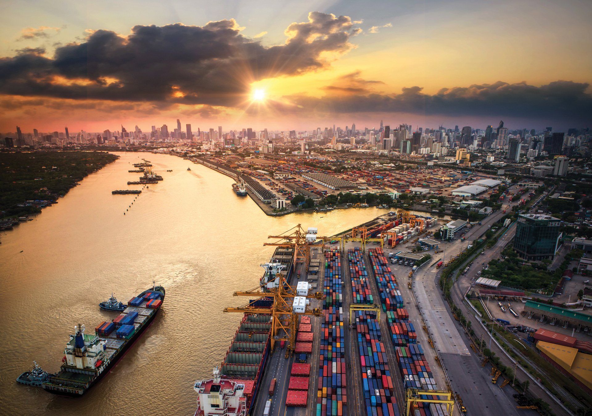 Picture of a port for marketing for Economic Development