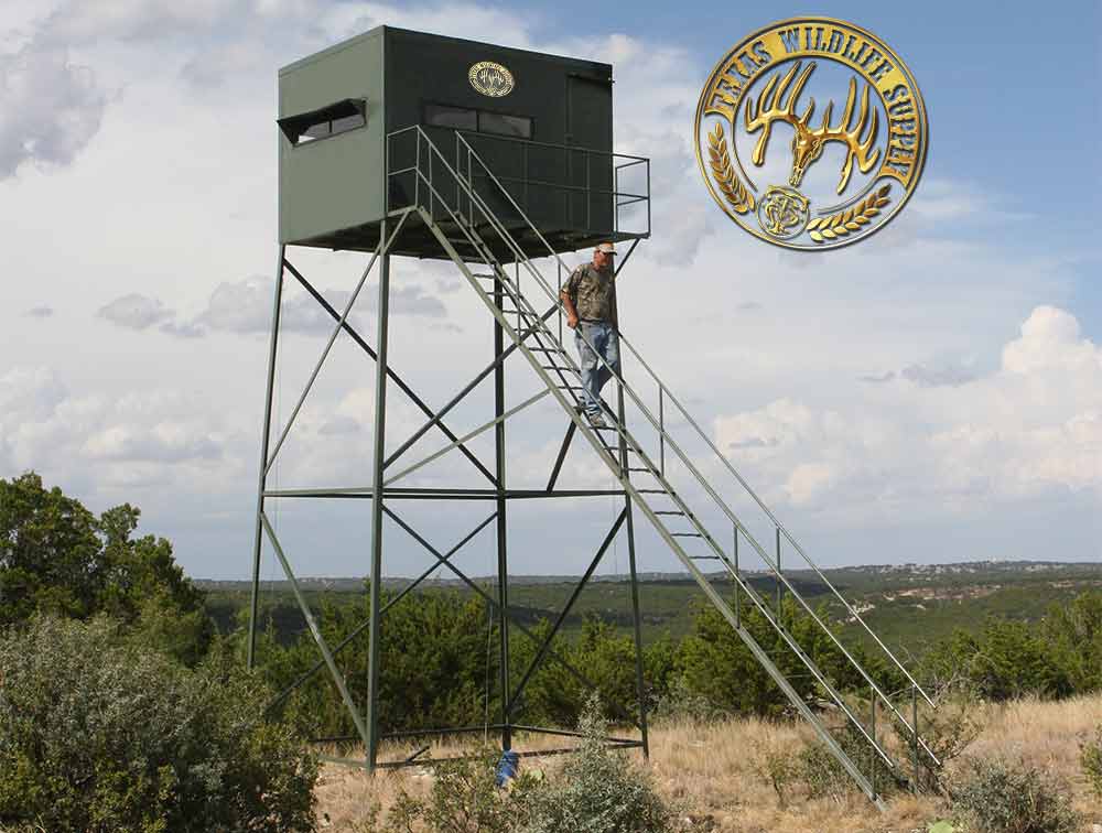 7x10 Deer Blind on 20' Stand