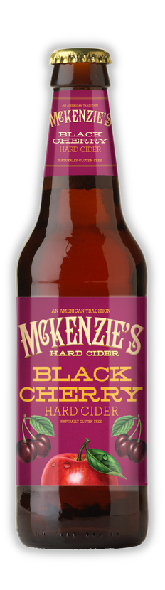 McKenzie's Black Cherry Hard Cider in a bottle