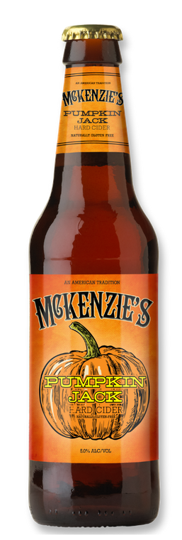 McKenzie's Pumpkin Jack Hard Cider in a bottle