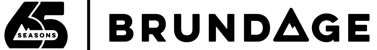Black and white “45 Season” and “BRUNDA” logos side by side