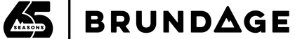 Black and white “45 Season” and “BRUNDA” logos side by side