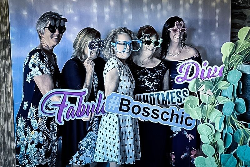 photo booth with premium props