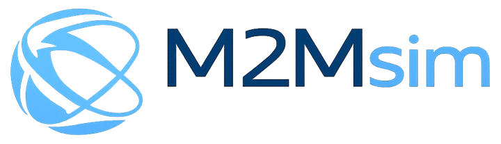 Het m2mdata-logo is paars en roze op een witte achtergrond.