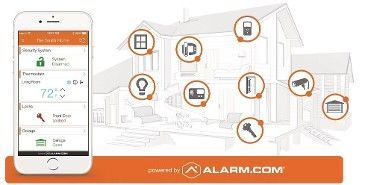 A smart phone is sitting next to a drawing of a house.