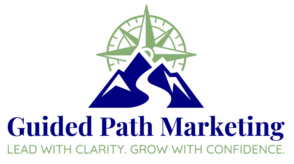 Triangle logo, white with orange-hued mountain illustration, company name at the bottom.