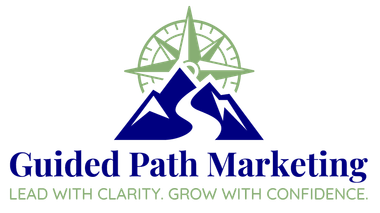 Triangle logo, white with orange-hued mountain illustration, company name at the bottom.