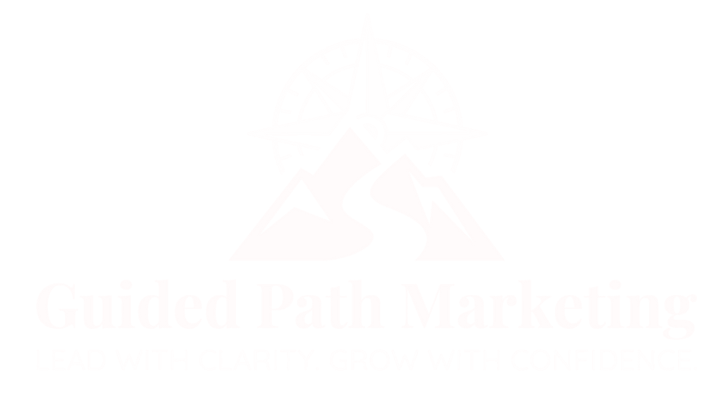 Mountain peak logo with company name below.
