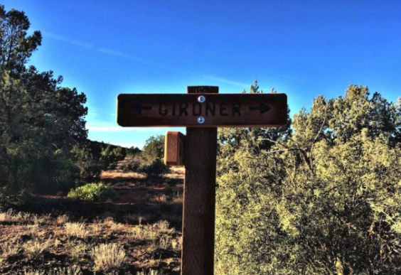 A wooden sign that says hiking only on it