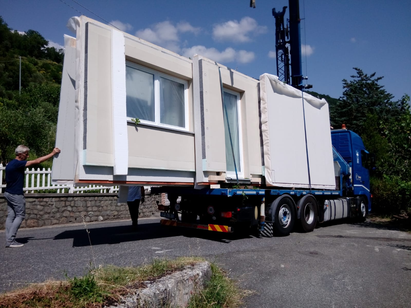 prefabricated house transport