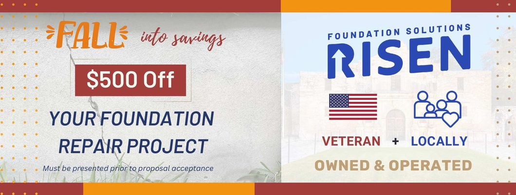 $1000 off Your foundation repair project --- Risen Foundation Solutions