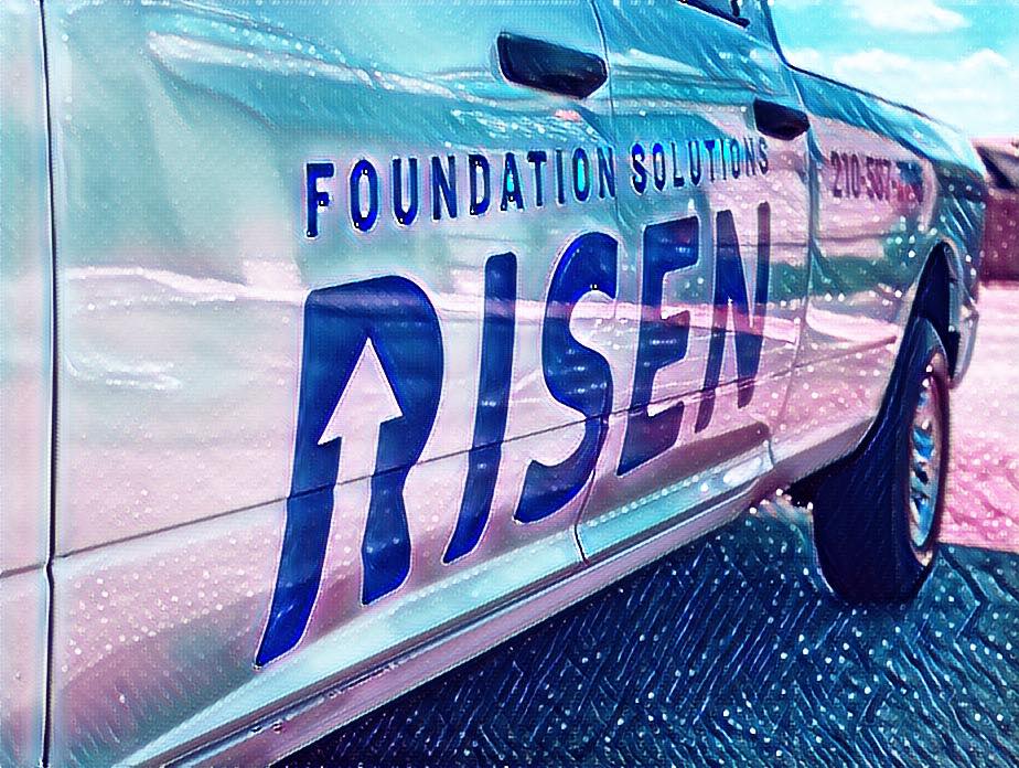 Risen Foundation Solutions truck decal - San Antonio, TX - Risen Foundation Solutions
