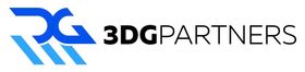 The logo for 3dg partners is blue and black on a white background.