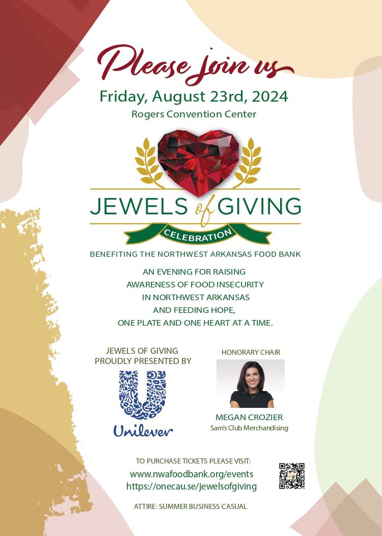 A flyer for a charity event called jewels of giving.