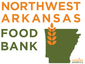 A logo for the northwest arkansas food bank