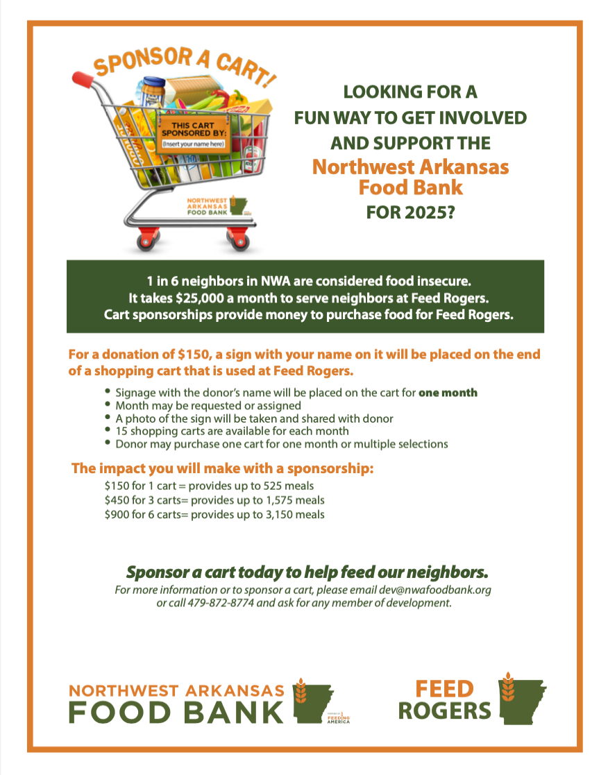 Looking for a fun way to get involved and support the northwest arkansas food bank