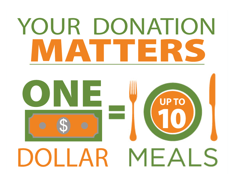 Donate Dollars, Food, Time