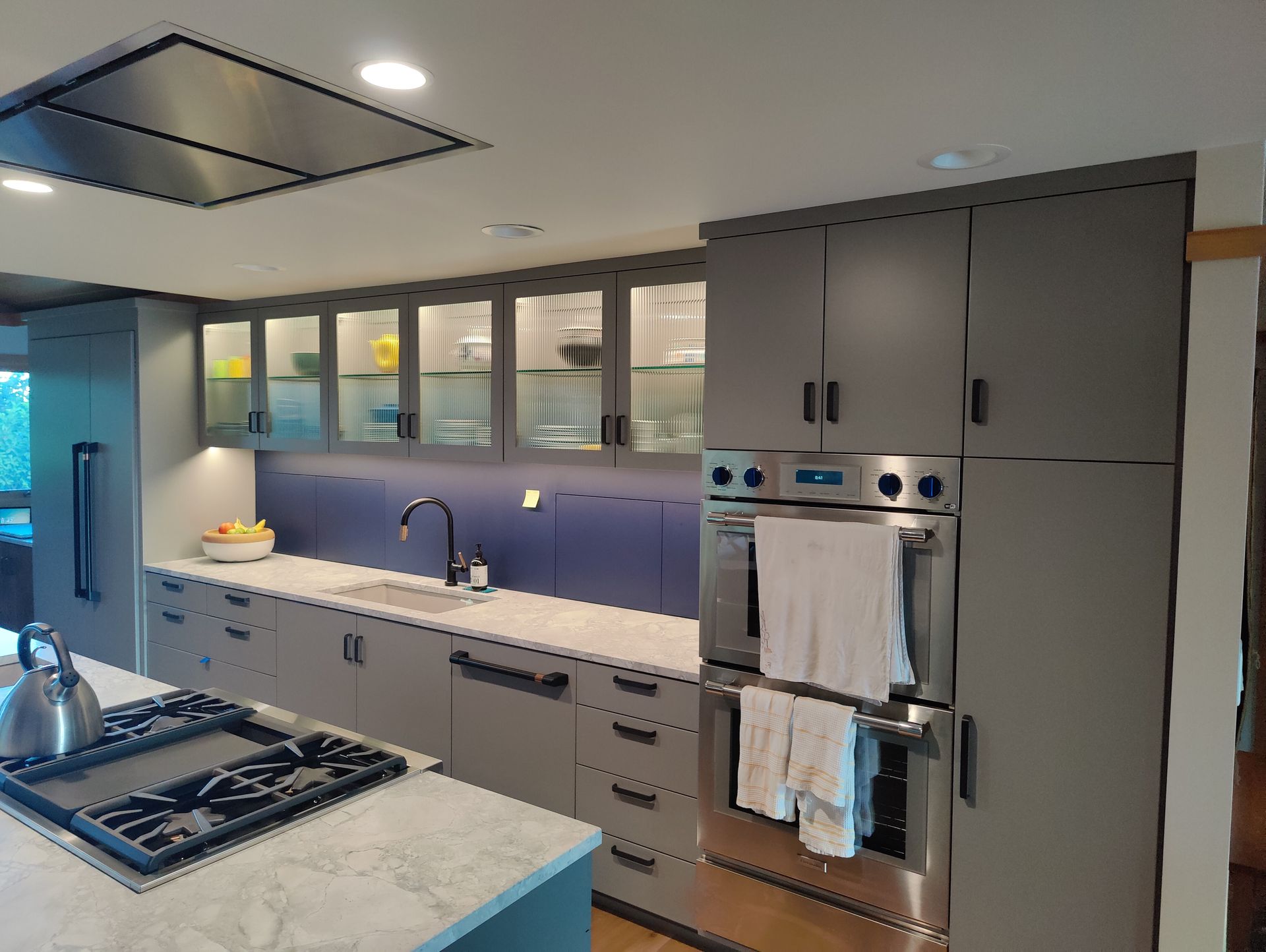 Wooden kitchen island