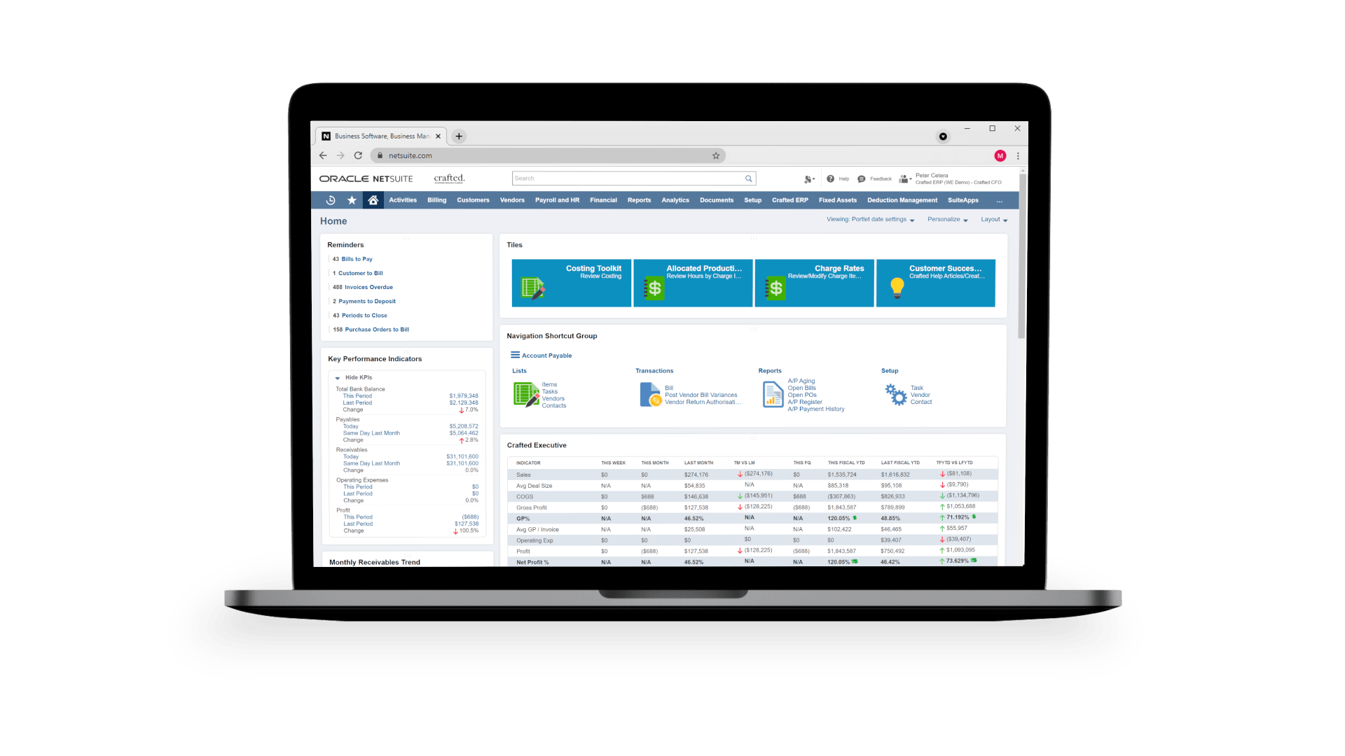 Crafted ERP for Wineries Winery & Vineyard Management Software