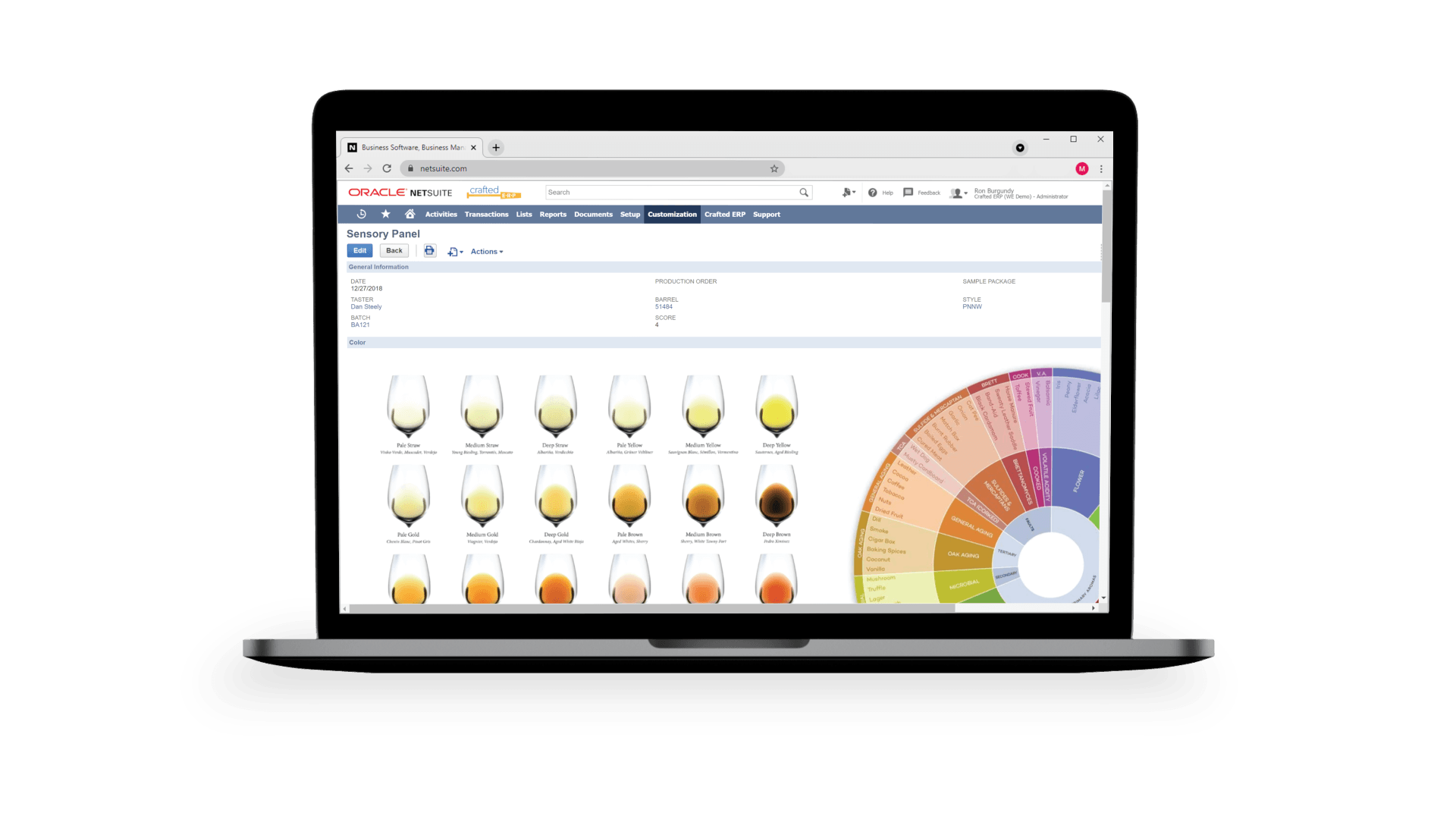 Crafted ERP for Wineries Winery & Vineyard Management Software