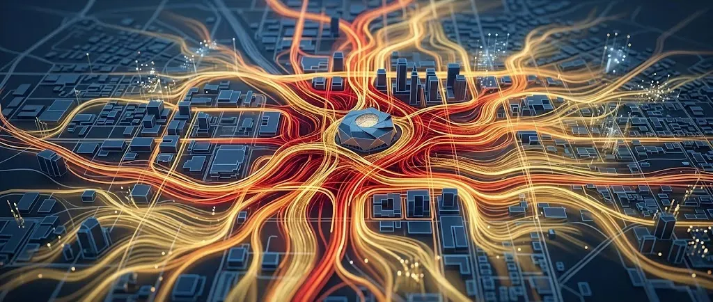 Visual representation of Metro Atlanta foot-traffic surge zones for 2026 World Cup facility preparation