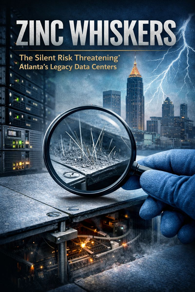 Zinc whiskers under raised floor in Atlanta data center creating contamination risk to servers