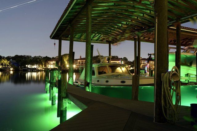 Dock And Boat Ramp Landscape Lighting – Tampa Bay, FL – American Outdoor Lighting