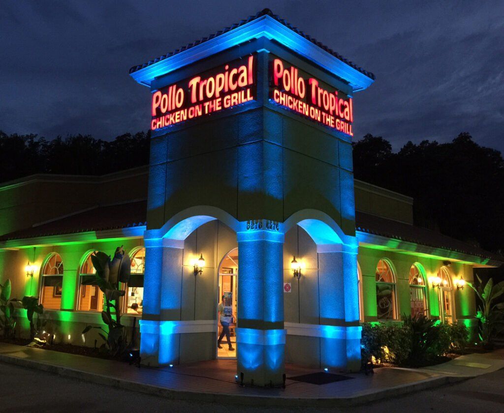 Pollo Tropical Commercial Outdoor Lighting – Tampa Bay, FL – American Outdoor Lighting