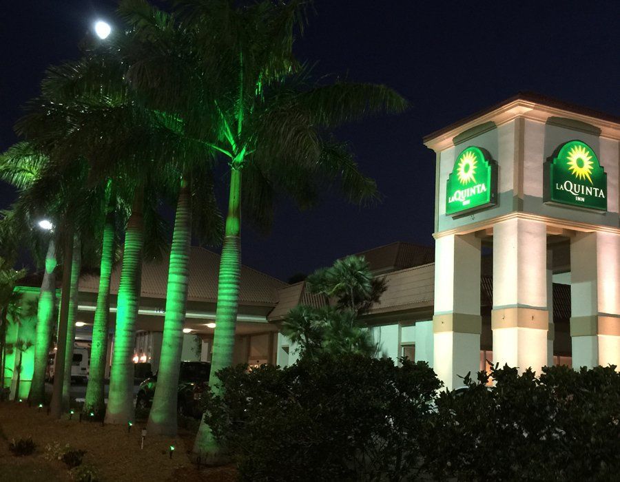 Commercial Outdoor Lighting For La Quinta Showing Brand Landscape Lighting – Tampa Bay, FL – American Outdoor Lighting