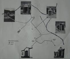 Mapa dos Passos da Paixão em Tiradentes