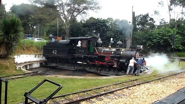 Manobra Manual da Maria Fumaça em Tiradentes-MG