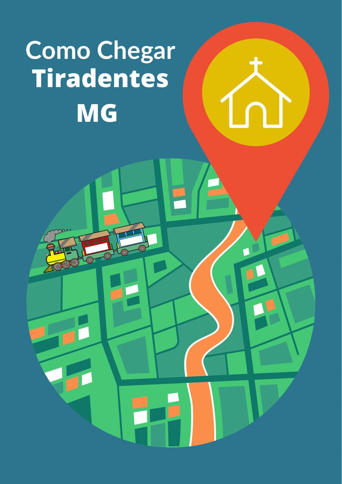 Um mapa mostrando como chegar a tiradentes mg