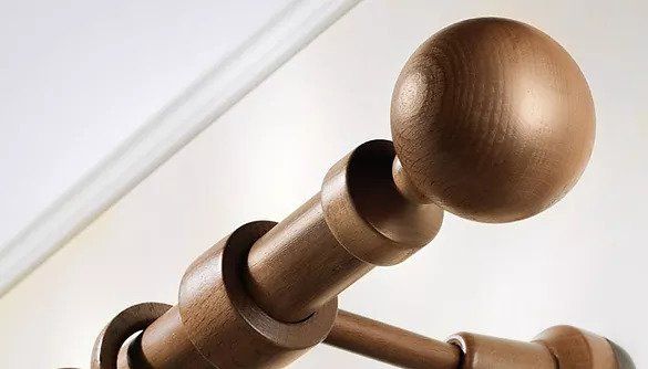 bastoni per tende di legno