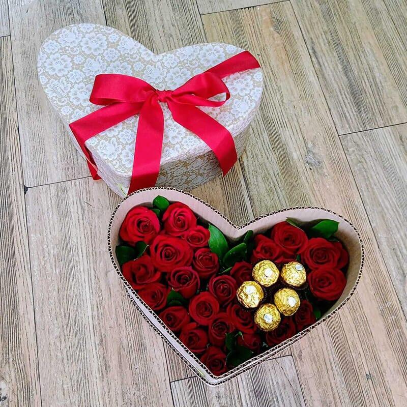 rosas rojas corazon
