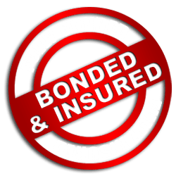 A red circular emblem with a diagonal stripe containing the white text