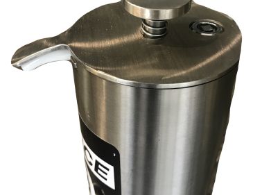Round Stainless Sanitizer Dispenser