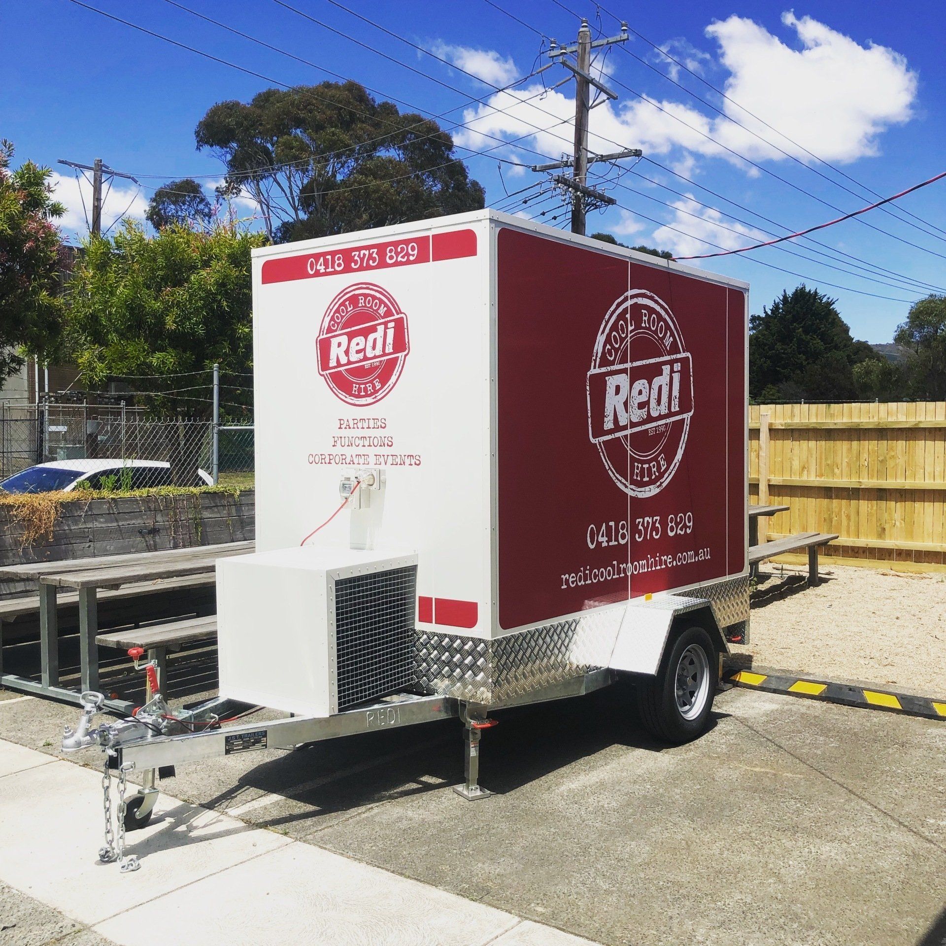Large Trailer Freezer Cool Room, mobile coolroom from Redi hire in Melbourne