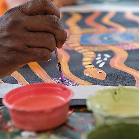 Maruku Arts Dot Painting Workshop Community Tourism Tech