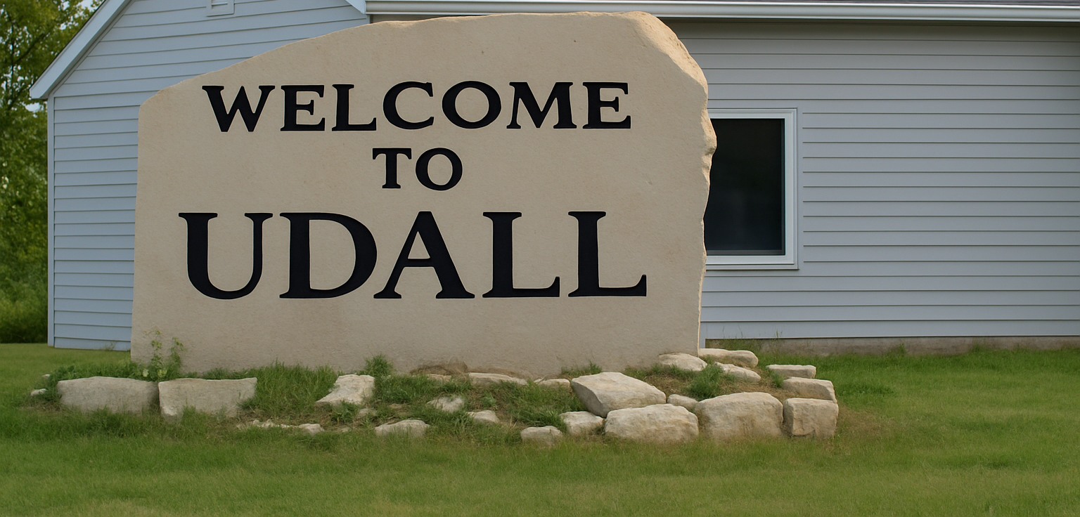 Udall, Kansas (rural trash routes)
