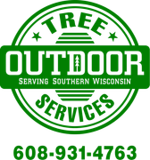 Tree icon with service wordmark