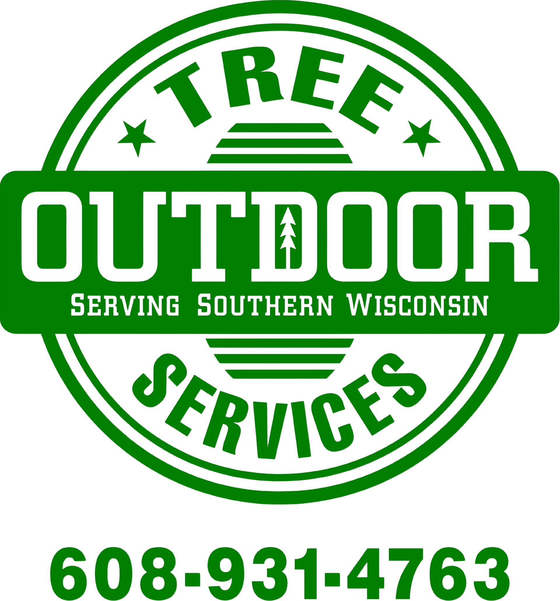 Tree icon with service wordmark