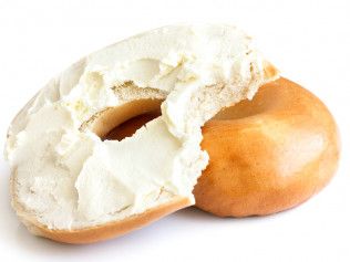 Cream Cheese Plain Bagel