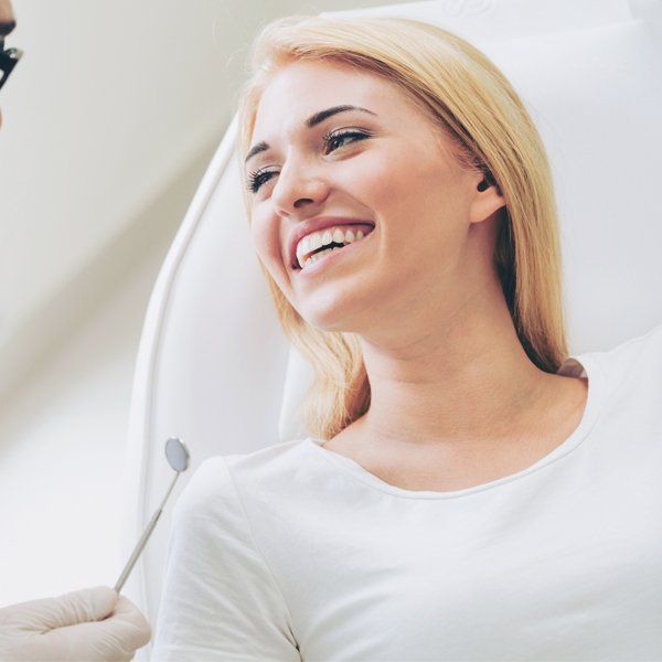 Smiling blonde woman — Ashland and Ruther Glen, VA — Ashland Family Dentistry