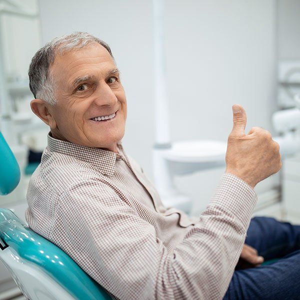 Senior man with a thumbs up — Ashland and Ruther Glen, VA — Ashland Family Dentistry