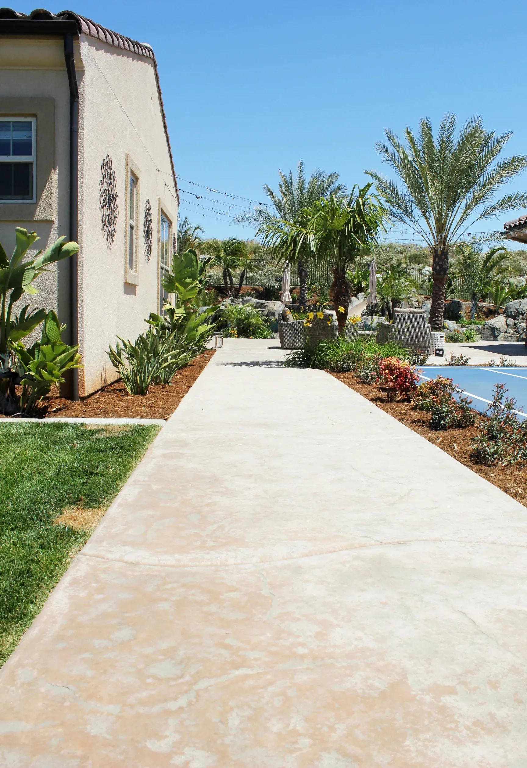 Superior Concrete Construction backyard concrete patio showcase