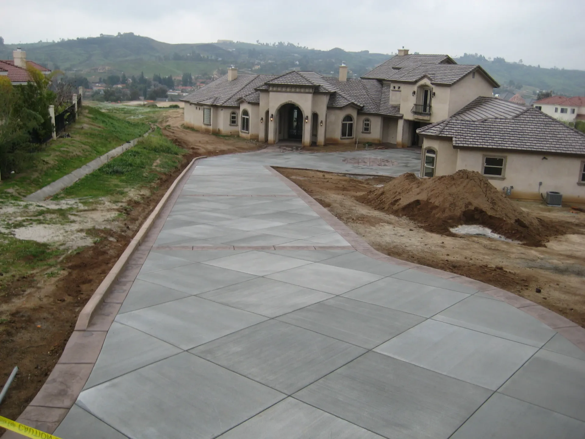 Superior Concrete Construction custom residential driveway project
